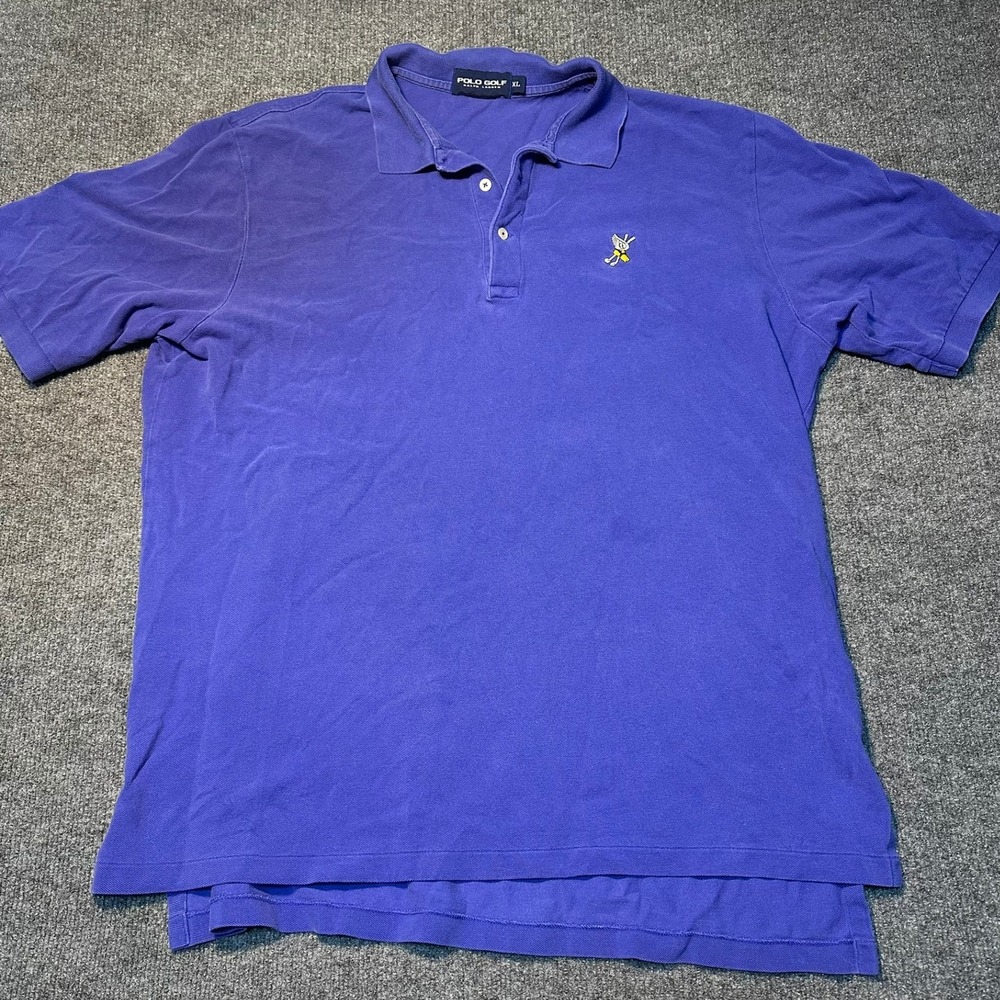 Polo Golf Ralph Lauren Mens XL Purple Short Sleeve Pique Polo‎ Shirt